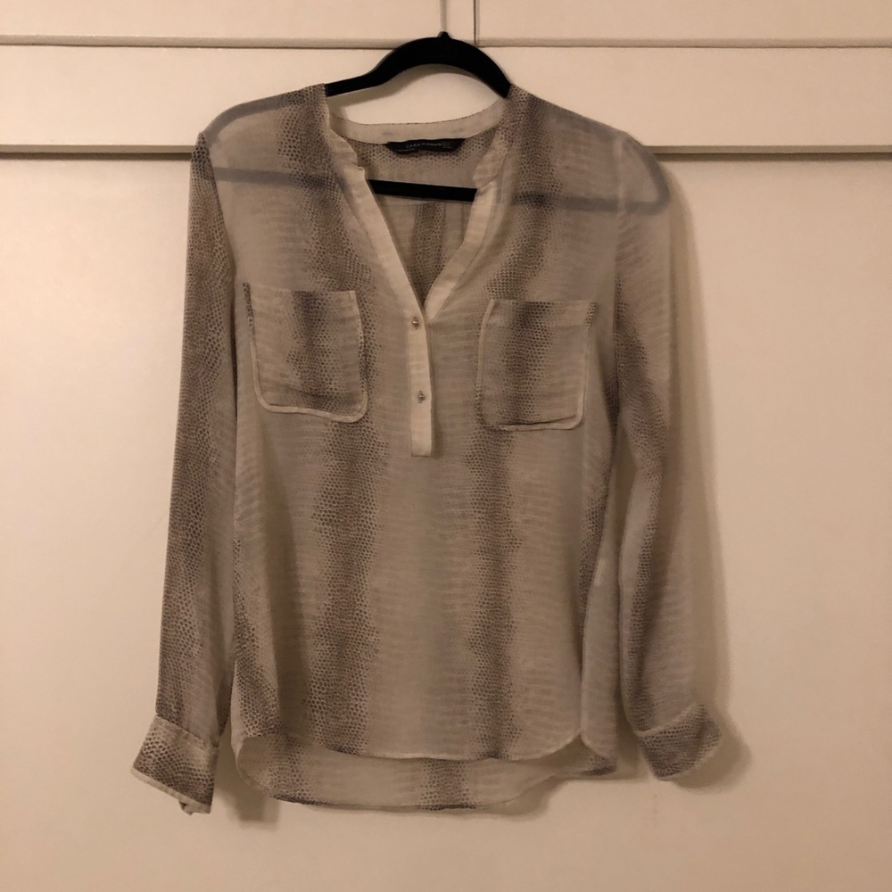 Snakeskin Zara Blouse